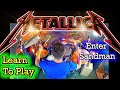 METALLICA Enter Sandman Drum Tutorial Breakdown Lesson