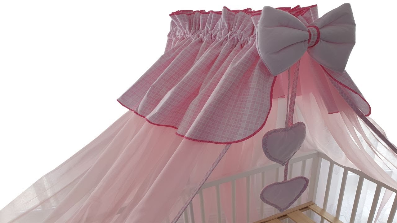 Jak poprawnie założyć baldachim do łóżeczka. Jak zamontować stelaż. Jak zmontować baldachim.