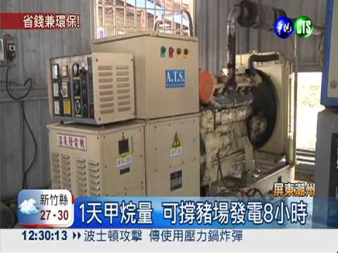 善用豬排泄物發電 年省50萬電費!