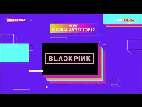 BLACKPINK win "Global Artist Top 12" | Vlive Awards 2019 | 11.16.2019