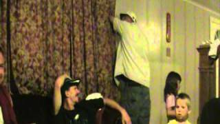 Dope getting hit in the nuts with a dog toy