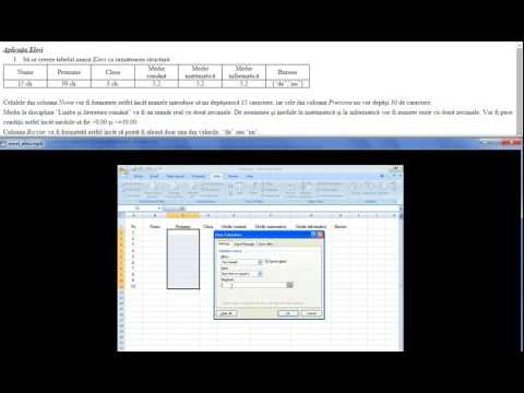 Excel application - data validation