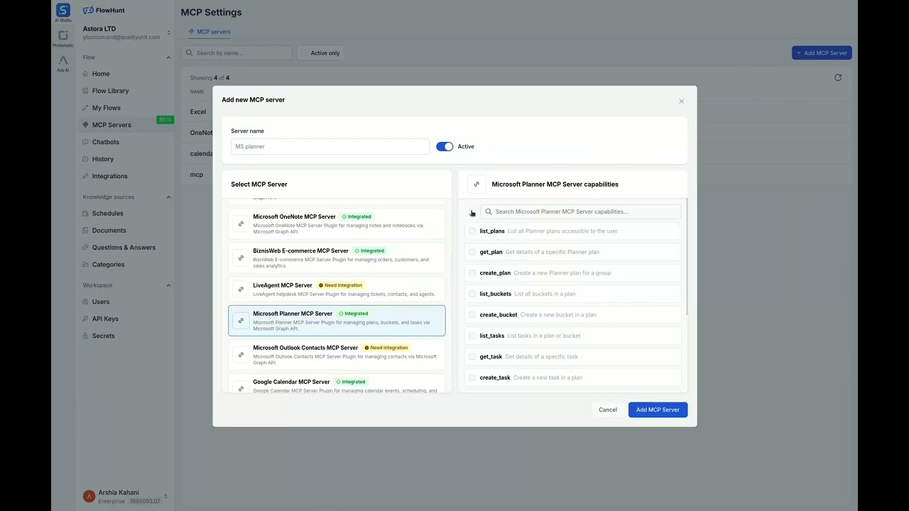 Thumbnail for Microsoft Planner MCP
