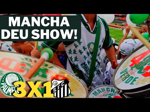 NO MEIO DA BATERIA DA MANCHA - PALMEIRAS 3 X 1 SANTOS