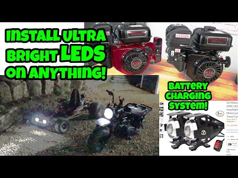 YouTube video about: How to put lights on go kart without battery?