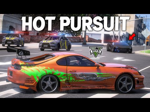 HOT PURSUIT SUPRA MK4, MOBIL INI INCARAN BESAR KEPOLISIAN - GTA 5 ROLEPLAY