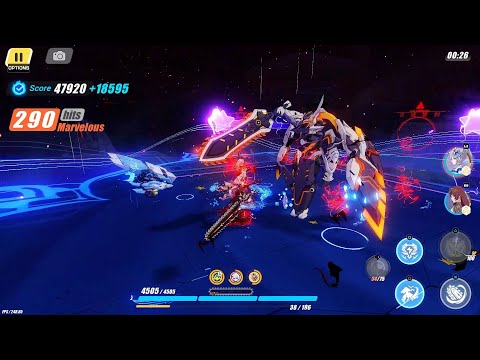 [EX MA] Heimdall 47920 / 39933 - LV (SS0), HTR (SS0), GD, 4*Kiana | Honkai Impact 3