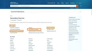 How to research using law reviews, treatises, and journals | Westlaw Edge