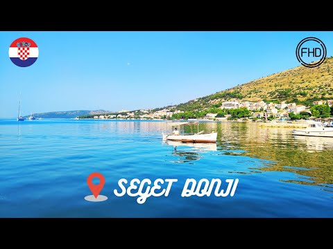 ⛱️ Croatia 𝐇𝐑 Walking Tour - Seget Donji | Peaceful Coastal Village