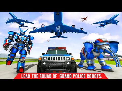 Police Elephant Robot Games: Police Transportation Game - Android Gameplay FullHD
