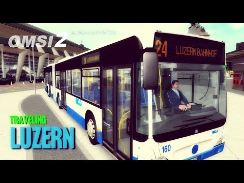 OMSI 2 – LUZERN line 24 Rides. Musical trip (Loud passengers of Switzerland :)