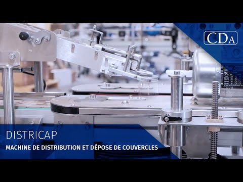 Machine de distribution et dépose de couvercles automatique | DistriCap