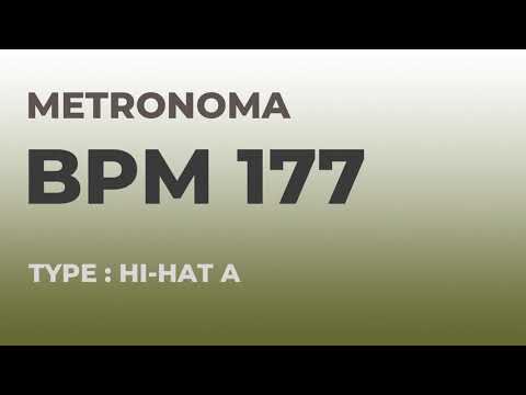 메트로놈 | BPM 177 | Metronome | Type : Hi-Hat A