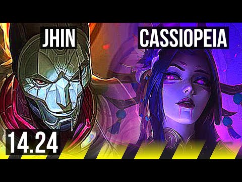 JHIN & Senna vs CASSIOPEIA & Thresh (ADC) | KR Diamond | 14.24