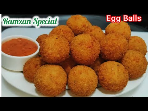 New Crispy Egg Balls | Ramadan Special Recipe for Iftar | Egg Lollipop Recipe | Egg Snack/Egg Recipe