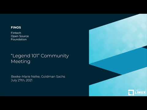 FINOS Legend 101 Walkthrough