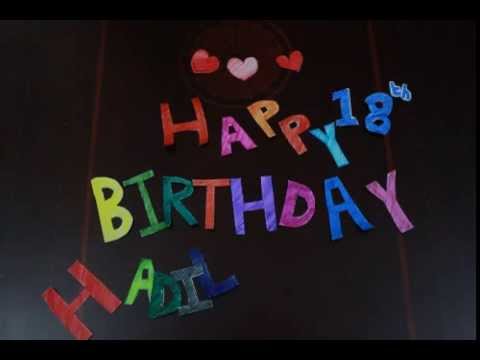 Stop motion - Birthday "Hadil"