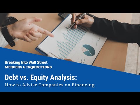Debt vs. Equity Analysis: How to Advise Companies on Financing