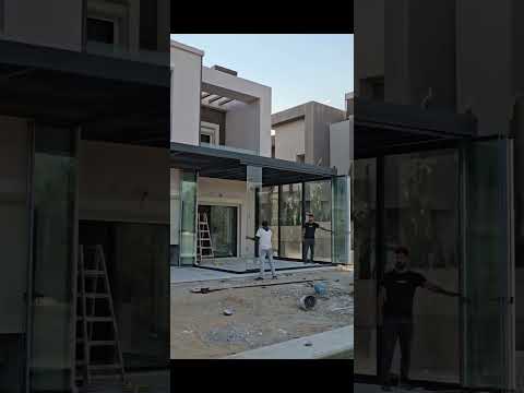 تقفيل برجوله فولدنج اسباني ضمان١٠ سنوات زجاج ١٠ ملم سكوريت 01212777802