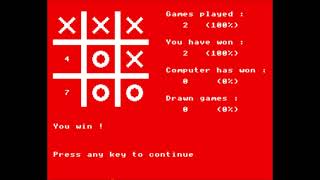 Noughts and Crosses (Ian Trackman) for the BBC Micro
