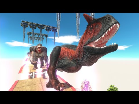 Who Can Jump Over Spikes and Jet Engines? - Animal Revolt Battle Simulator ARBS