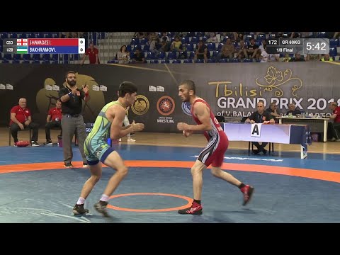 1/8 GR - 60 kg: I. SHAVADZE (GEO) v. I. BAKHRAMOV (UZB)