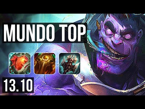 DR. MUNDO vs ORNN (TOP) | 6/0/3, 300+ games, Dominating | KR Diamond | 13.10