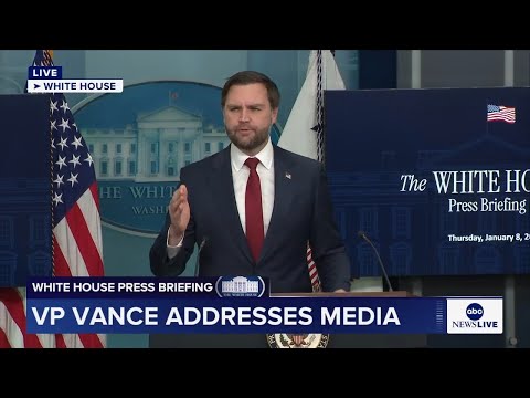 LIVE: Vice President Vance participates in White House press briefing