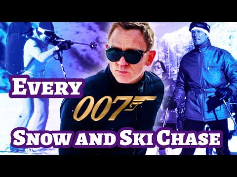 Every THRILLING Snow and Ski Chase in James Bond | 4K