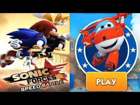 Super Wings:Jett Run vs Sonic Forces Speed Battle - Gameplay Walkthrough (iOS,Android)