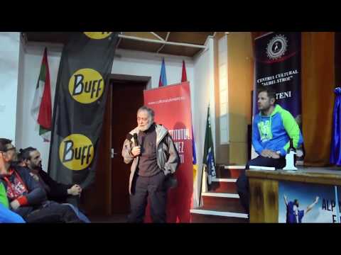 Alexandru Floricioiu vorbind despre premiera Fisurii Albastre 1956