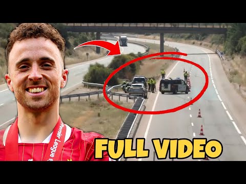 Diogo Jota Car Accident - Full Video 🔴 || Footballer Diogo Car Crash Scene #footballer