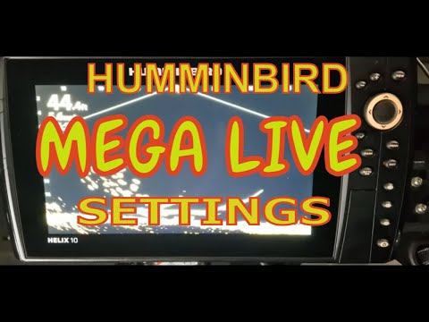 Humminbird MEGA LIVE Settings! FULL WALK-THROUGH