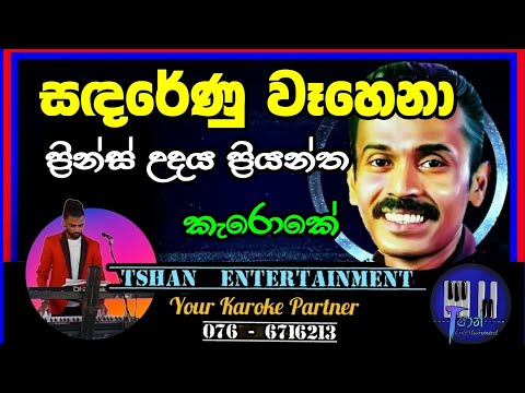 Sadarenu wahena / සඳරේණු වෑහෙනා / Prince Udaya Priyantha #karoke #sinhalasongs #withlyrics #prince