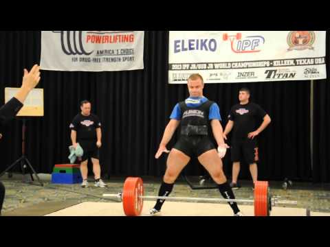 Alexey Tsapa deadlift 300kg@92kg World record in the total