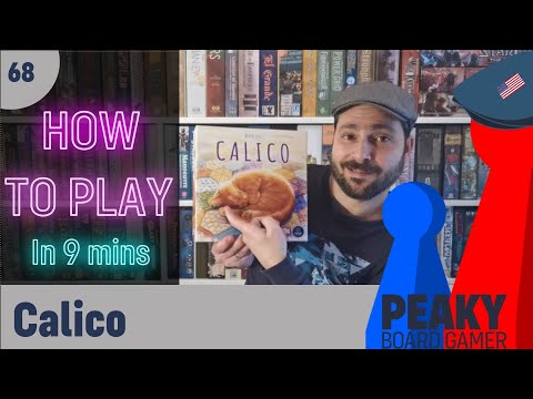How to play Calico board game - Full teach - Peaky Boardgamer