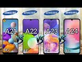 Samsung Galaxy A24 4G Vs  Galaxy A23 4G Vs Galaxy A22 4G Vs Galaxy A21 4G Full Comparison 2023