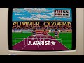 Summer Olympiad  - Atari ST (1988) longplay