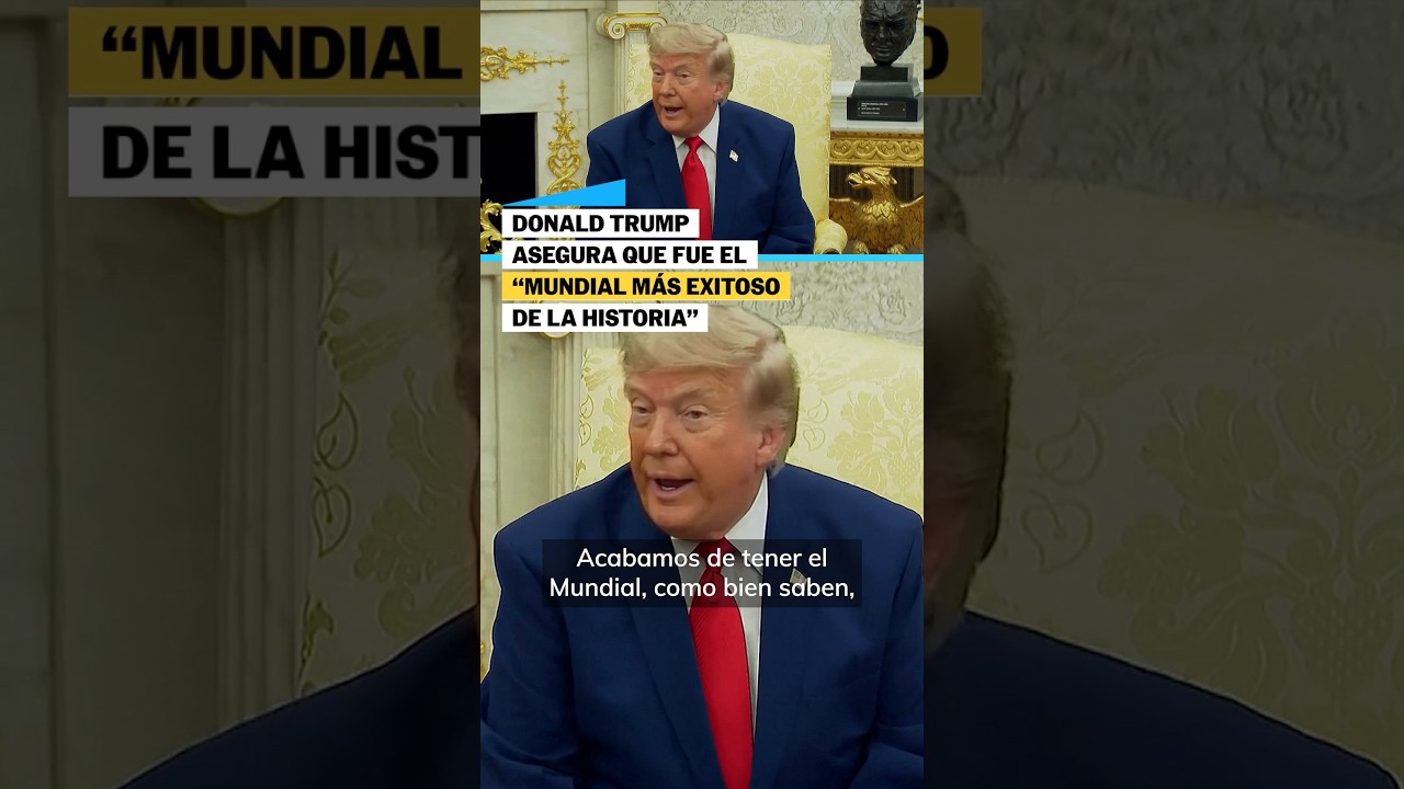 TRUMP asegura que fue el MEJOR MUNDIAL de la historia: «Eran muchos SUPER-BOWLS» #shorts