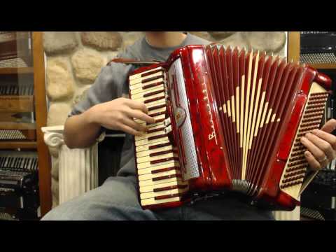 1748 - Red Bernelli Polka King Musette Special MM 120 $795