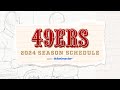 Drawing the Niners: Schedule Release Edition