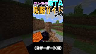 ネザーゲートの作り方【アップテンポでお送りするエンドラRTA攻略ガイド】#shorts