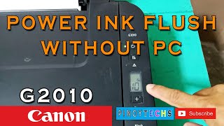 CANON G2010 POWER INK FLUSH NO PC | ENGLISH SUBTITLE