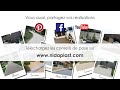 Nidagravel 129 dalle stabilisatrice de gravier 120x80x2,9 cm blanc | video 1