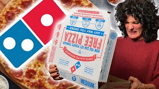 Italian Tries Domino's Pizza for the First Time | Italians Try American Pizza
