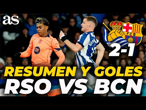 RESUMEN y GOLES del REAL SOCIEDAD 2 VS BARCELONA 1 | LOS de FLICK CAEN en ANOETA
