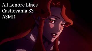 Lenore (Jessica Brown Findlay) Castlevania Voice Compilation | ASMR video
