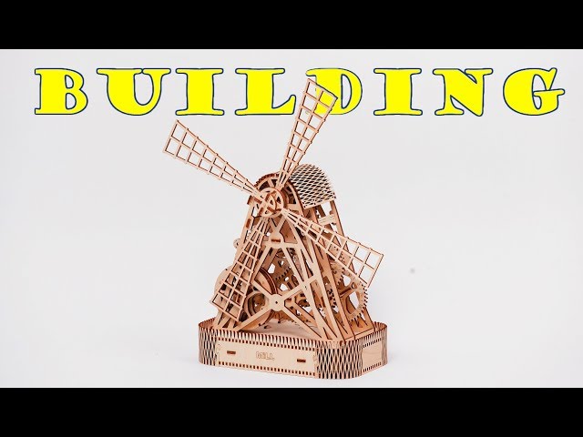 Video teaser for Building a model "MILL" /  Unpacking a Gift (wooden.city)