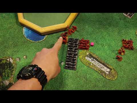 Warmaster Revolution 1000pt game in 1hr. Dark Elves Vs Daemons. Part 4 of 4.