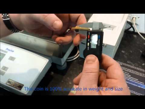 Fake, Tungsten core gold plated Krugerrand UK